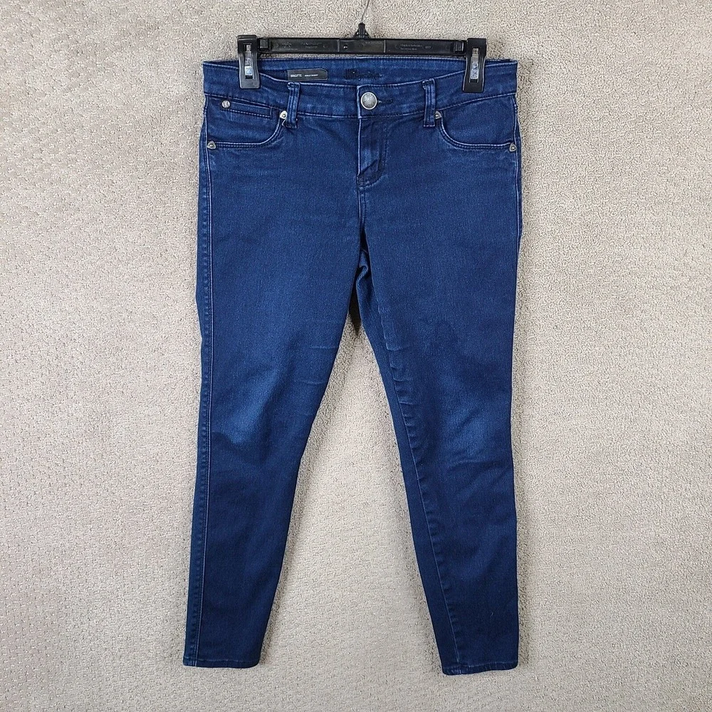 Kut From The Kloth Jeans Womens 2 Blue Brigitte Ankle Skinny Dark Wash Stretch